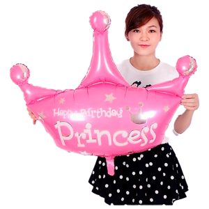 Decoracion Globo Corona Rosada Princesa Birthday Princess