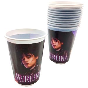 Vasos Fiesta Merlina X12 Unidades Promo Original Domicilio