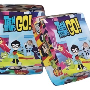 Plato Bandeja Teen Titans Jovenes Titanes Ponque Pastel X12