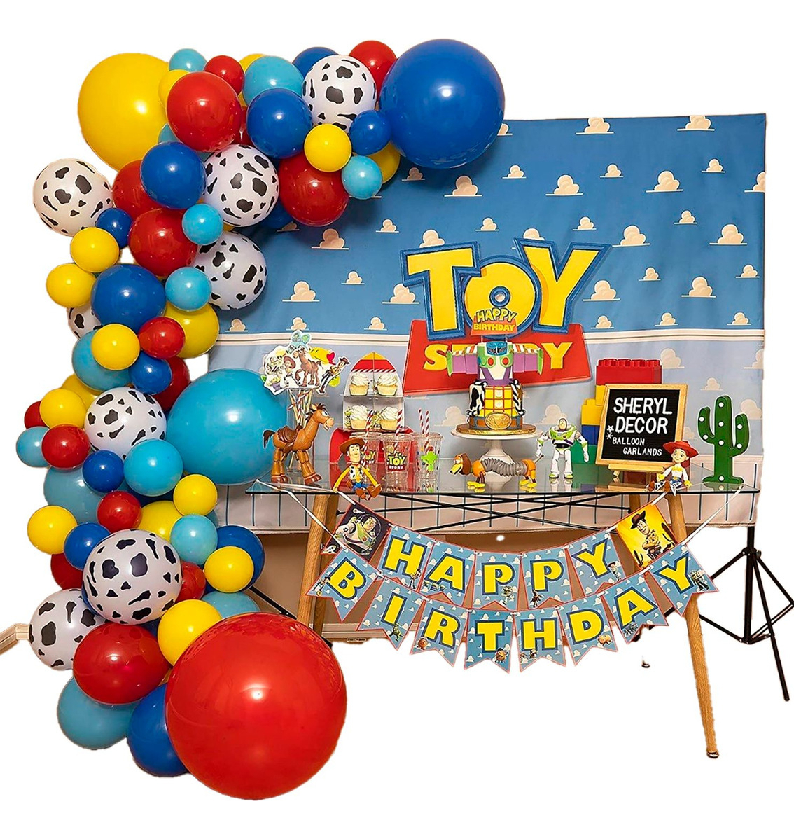 Decoracion Globos Arco Toy Story Juguete Cumpleaños Comprar - Imagen 2
