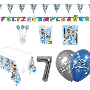 Kit Messi Argentina Balon Albiceleste Futbol Jugador Globos