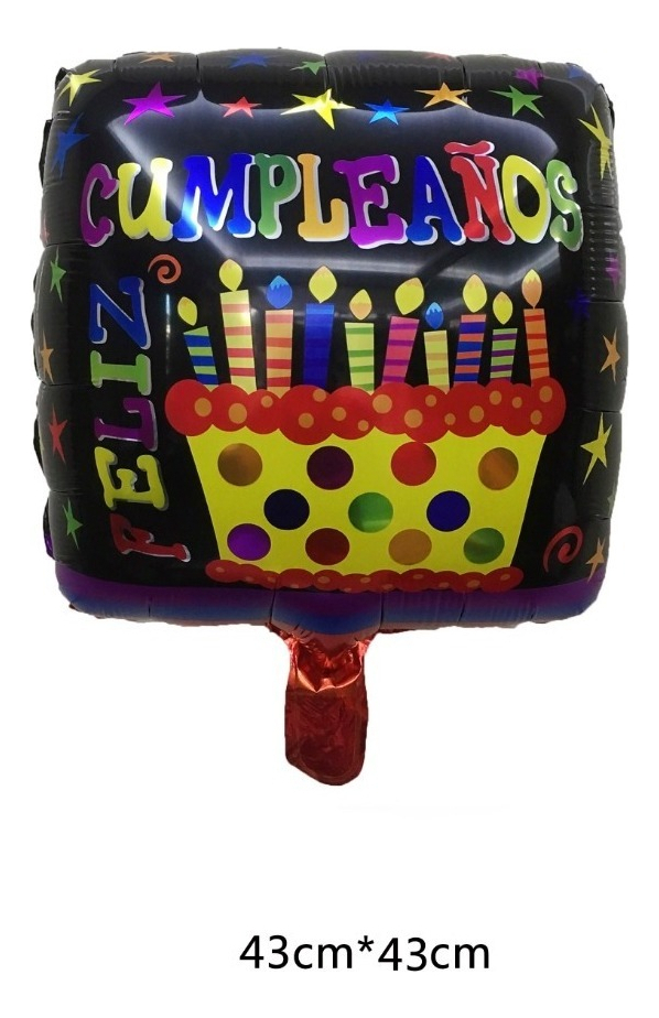 Globo Metalizado Feliz Cumpleaños 43 X Cm Comprar Barato - Imagen 2