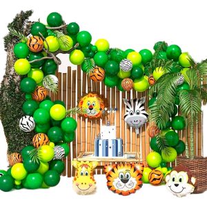 Globos Kit Animales Salvaje Selva Safari Jungla Verde Promo