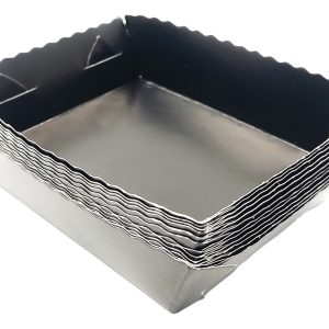 12 Platos Decorativos Unicolor Negro Comprar Oferta Premium