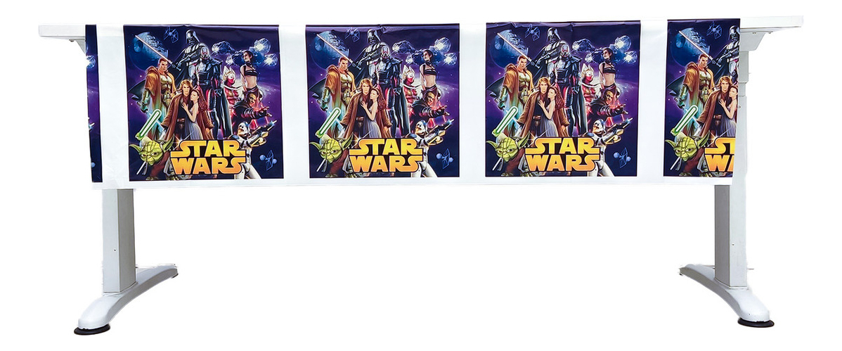 Decoracion Mantel Fiesta Plastico Star Wars Oferta Original