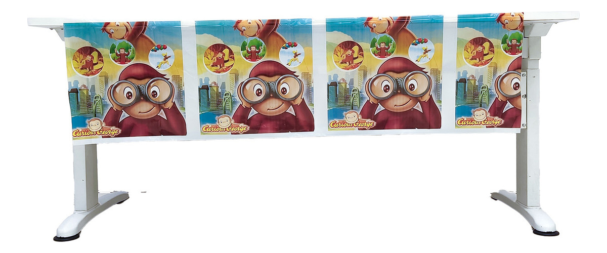 Decoracion Mantel Fiesta Plastico Jorge Curioso Promo Oferta