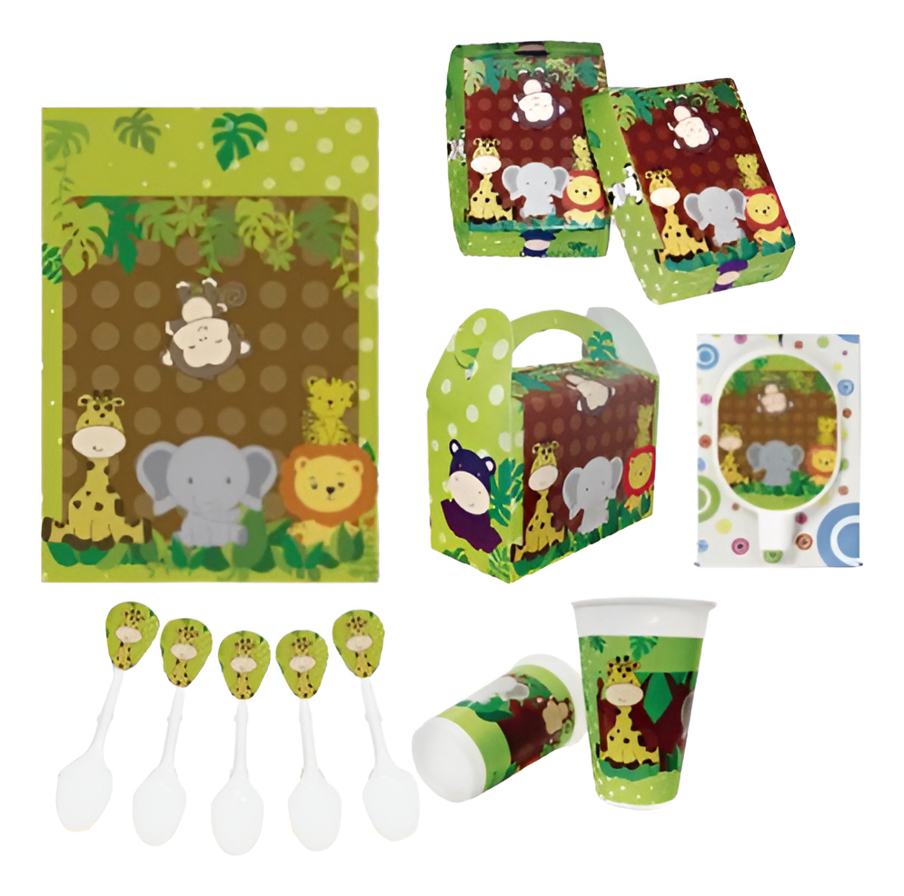 Kit Fiesta Mantel Decoracion Vasos Cajas Platos Promo Oferta