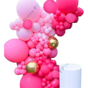 Decoracion Globos Rosa Fucsia Arco Boda Cumpleaños Grado Ya