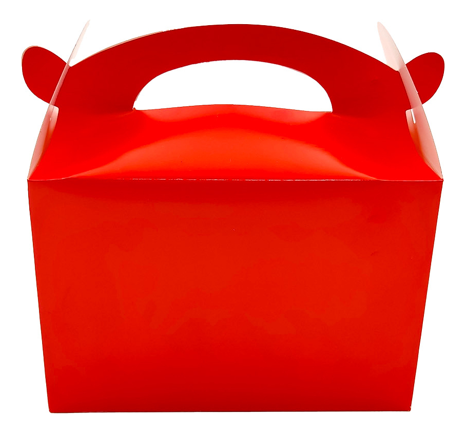 Caja Feliz Fiesta X12 Unidades Rojo Unicolor Promo - Imagen 3