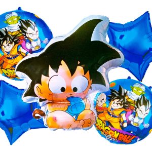 Bouquet Globos Goku Cola Bebe Dragon Ball Daima Biberon