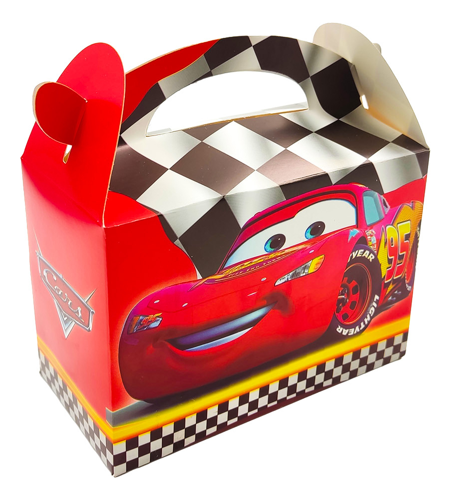 Caja Feliz Fiesta X12 Unidades Cars Carros Niño Envío