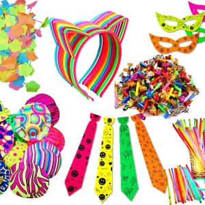 Set Hora Loca Neon Grado Fiestas 15 Años Bodas Cumple Ya
