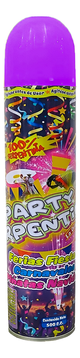 Serpentina Fiesta Carnaval Liquida Cumpleaños Spray 350 Ml - Imagen 6
