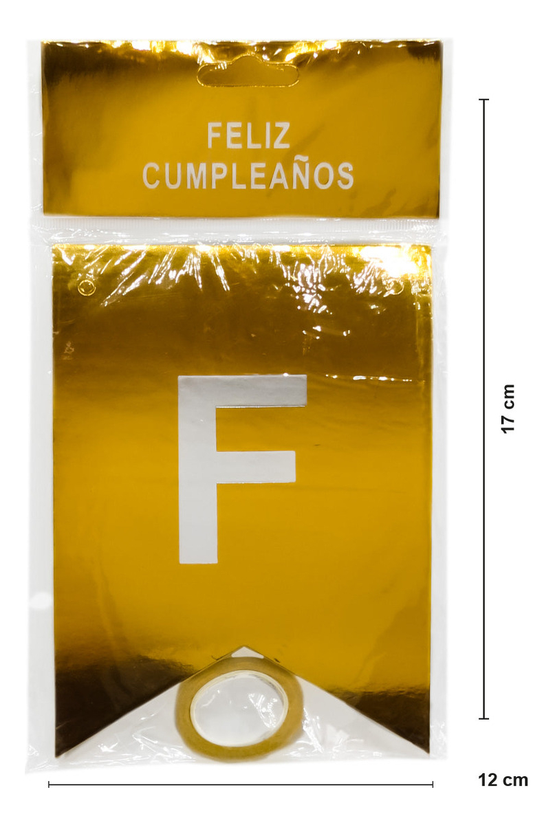 Guirnalda Feston Letrero Feliz Cumpleaños 2 Metros Largo - Imagen 4