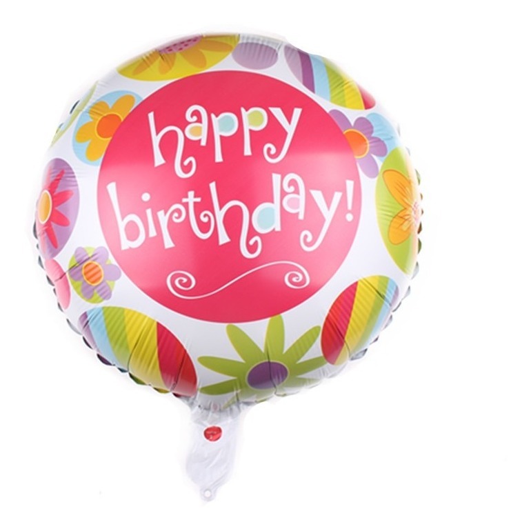 Globo Happy Birthday Metalizado 43 X Cm Comprar Oferta Ya - Imagen 3