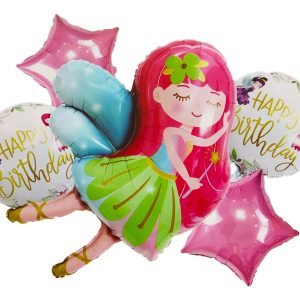 Bouquet Kit Globos Decoracion Hada Niña Magia Campanita Ya