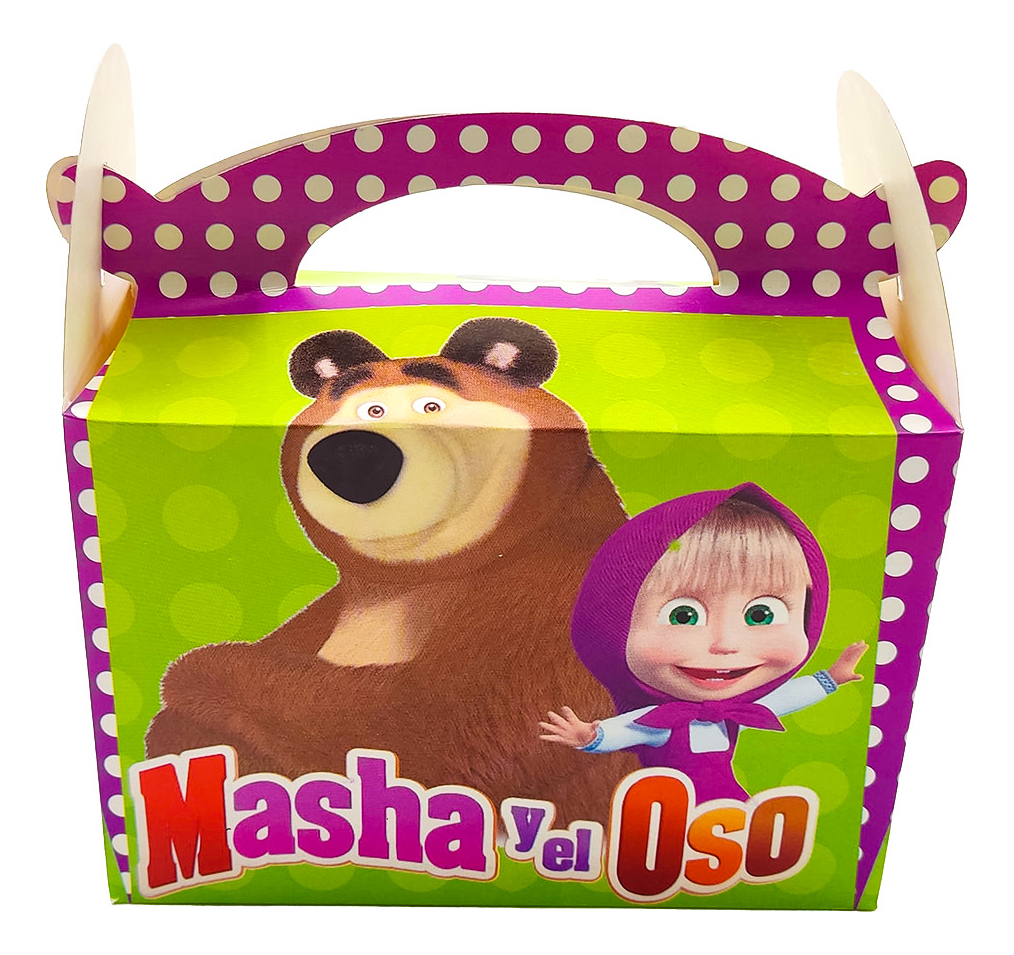 Caja Feliz Fiesta X6 Unidades Masha YOso Promo Oferta - Imagen 3