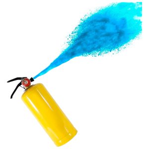Extintor Color Azul 5 Libras Revelación Sexo Neon Bebe Niño