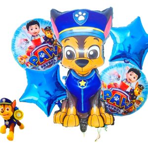 Globos Paw Patrol Patrulla Canina Perro Policia Chase Azul