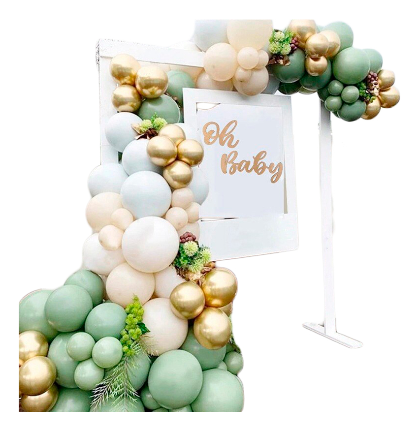 Decoracion Globos Verde Dorado Arco Boda Cumpleaños Oferta