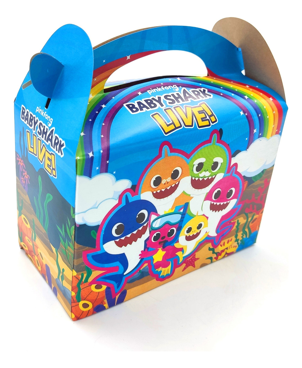 Caja Feliz Fiesta X6 Unidades Baby Shark Marino Promo - Imagen 2