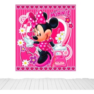 Fondo Minnie Mouse Rosado Niña Fiesta Cumpleaños