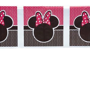 Decoracion Mantel Fiesta Plastico Minnie Cabeza Comprar Ya