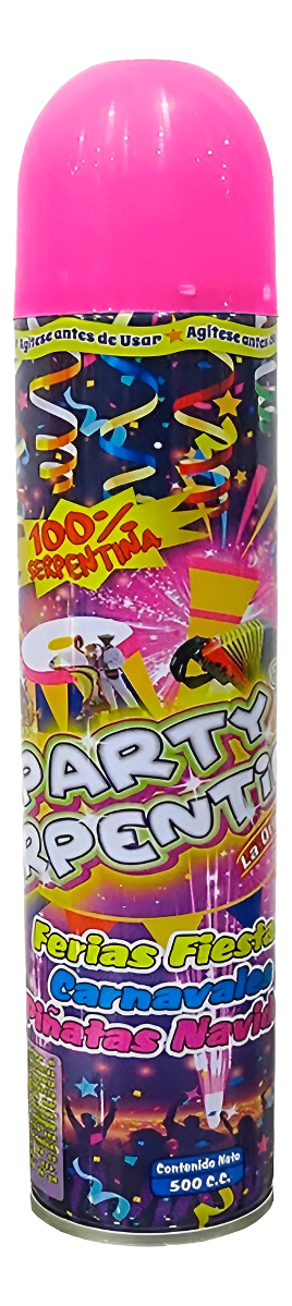 Serpentina Fiesta Carnaval Liquida Cumpleaños Spray 350 Ml - Imagen 3