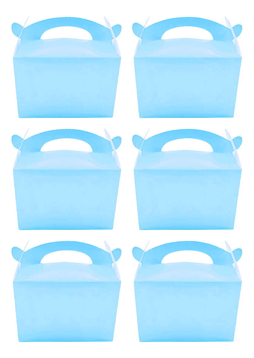 Caja Feliz Fiesta X6 Unidades Azul Pastel Unicolor - Imagen 4