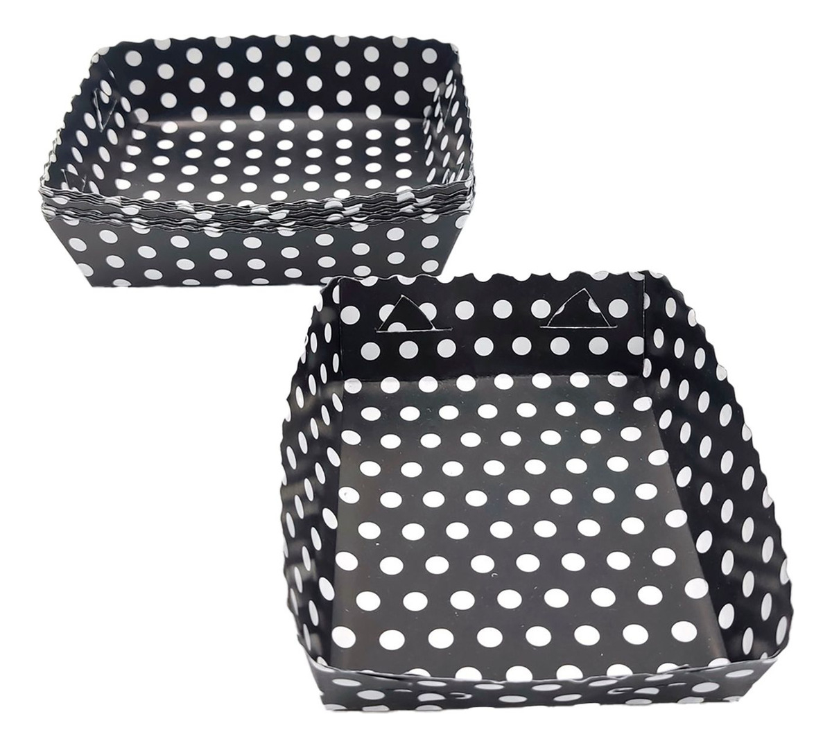 Platos Fiesta Negro Polka Puntos Blancos X12 Unit Comprar