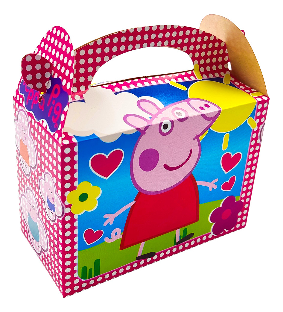 Caja Feliz Fiesta X12 Unit Peppa Pig Cerdito Granja - Imagen 2