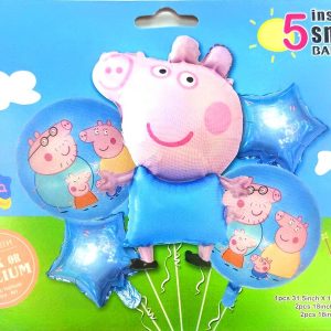 Decoracion Globos George Pig Peppa Azul Promo Original Top