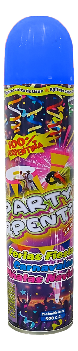 Serpentina Fiesta Carnaval Liquida Cumpleaños Spray 350 Ml - Imagen 5