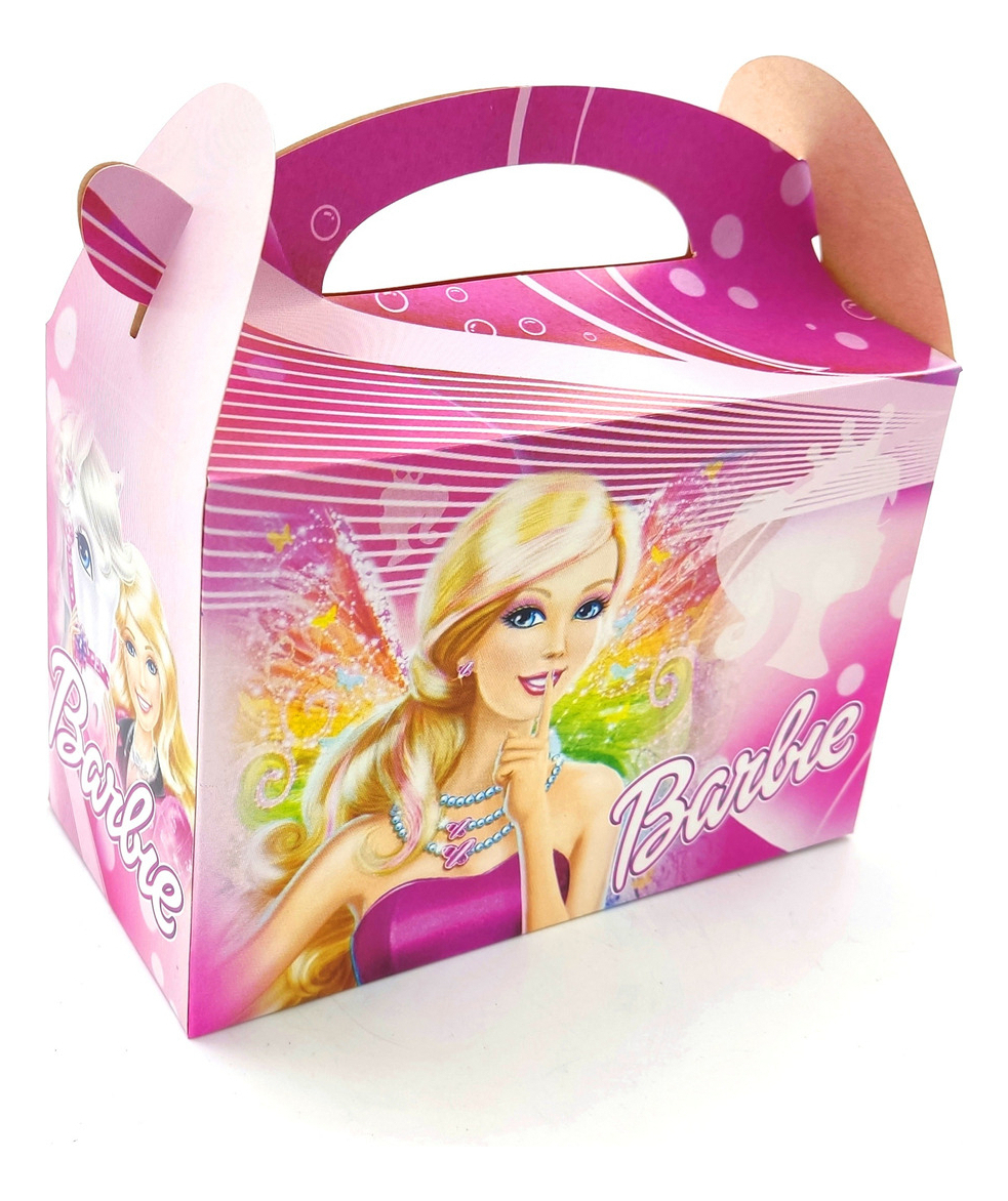 Caja Feliz Fiesta X6 Unidades Barbie Girl Niña Promo - Imagen 2