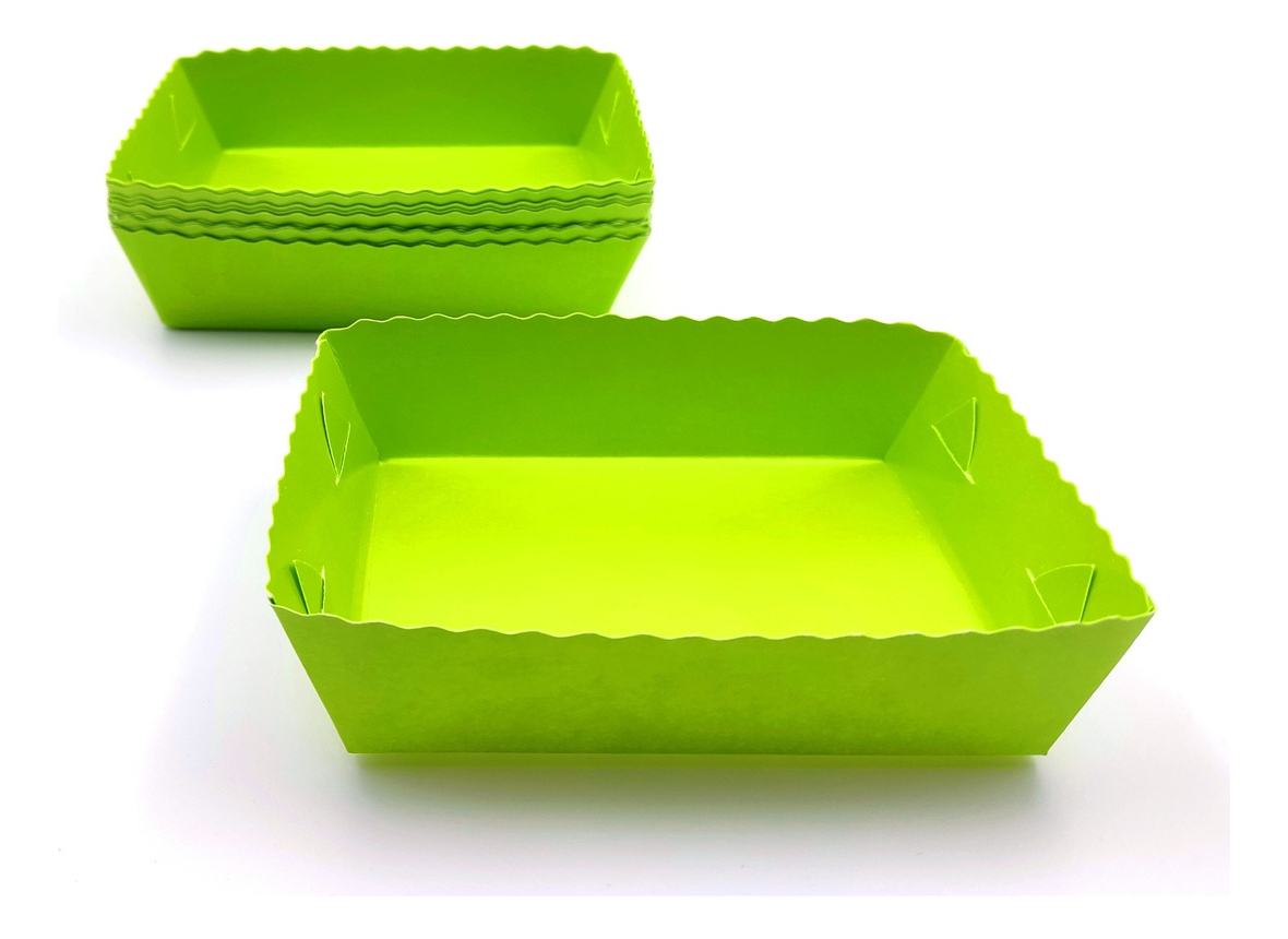 Platos Fiesta Neon Hora Loca Verde Cuadrado X12 Units Barato - Imagen 2