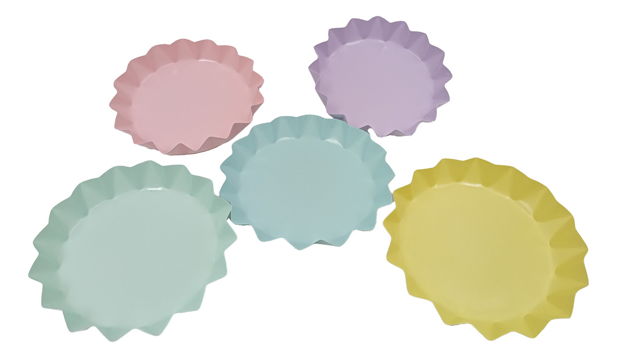 Platos Pastel Decoracion Candy Arcoiris Unicornio Fiesta - Imagen 3