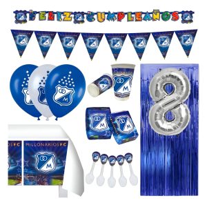 Kit Fiesta Futbol Seleccion Liga Bet Millos Millonarios Top