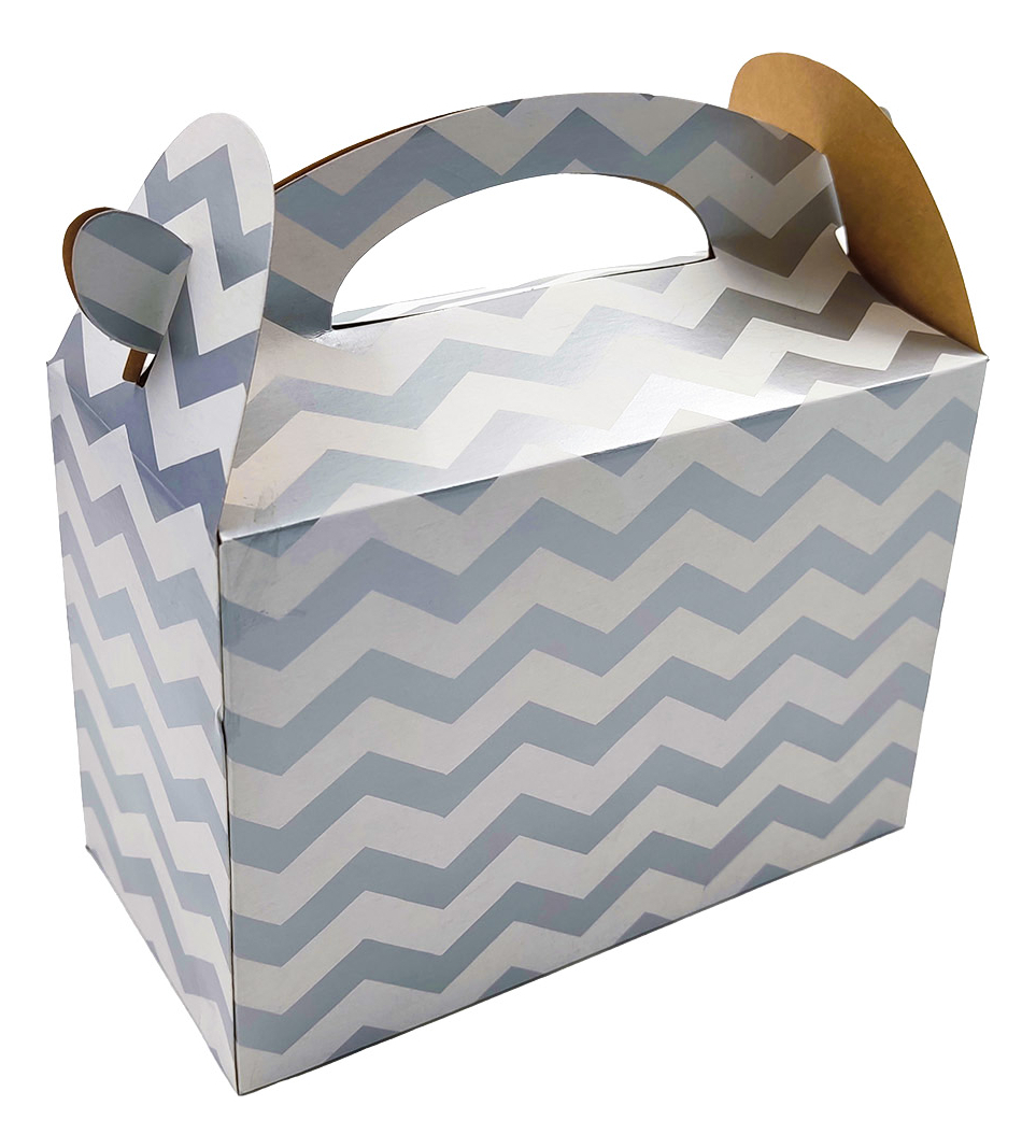Caja Feliz Fiesta X12 Unidades Zigzag Plateado Promo - Imagen 2