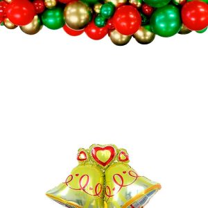 Decoracion Navidad Feliz Verde Rojo 2 Cortinas Comprar Ya