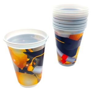 Vaso Plato Fiesta Grado Birrete Dorado Negro Comprar Barato