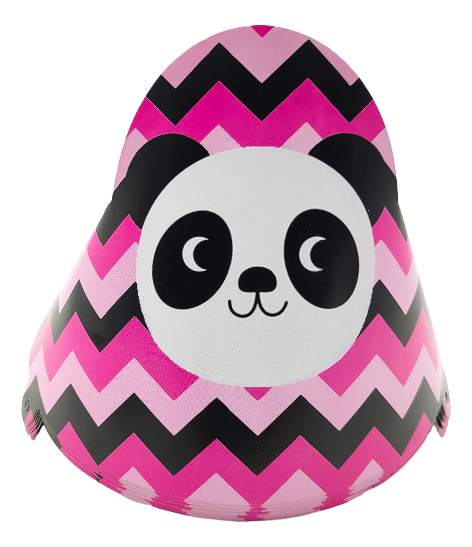 12 Sombreros Gorro Fiesta Panda Rosado Baby Shower Oferta - Imagen 2