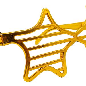 Gafa Fiesta Hora Loca Estrella Disco Dorado Pasta Dura