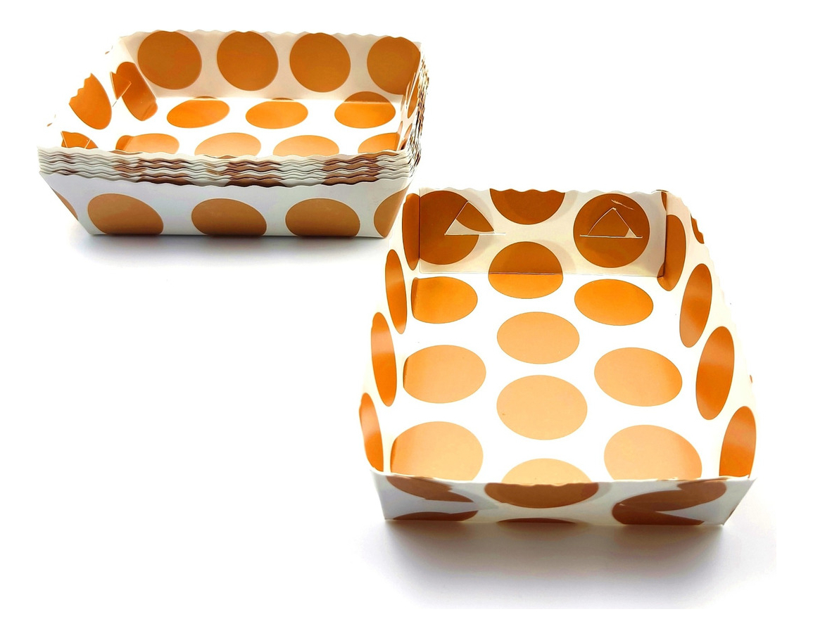 Platos Fiesta Puntos Dorados Polka X12 Units Comprar Oferta - Imagen 2