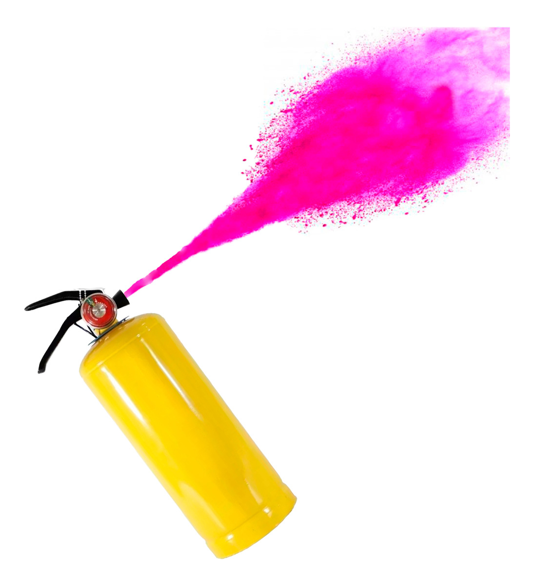 Extintor Color Fucsia 5 Libras Neon Revelacion Bebe Niña - Imagen 2