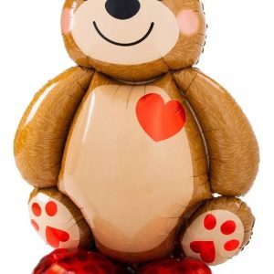 Globo Gigante Oso San Valentin Amor Aniversario 120cm