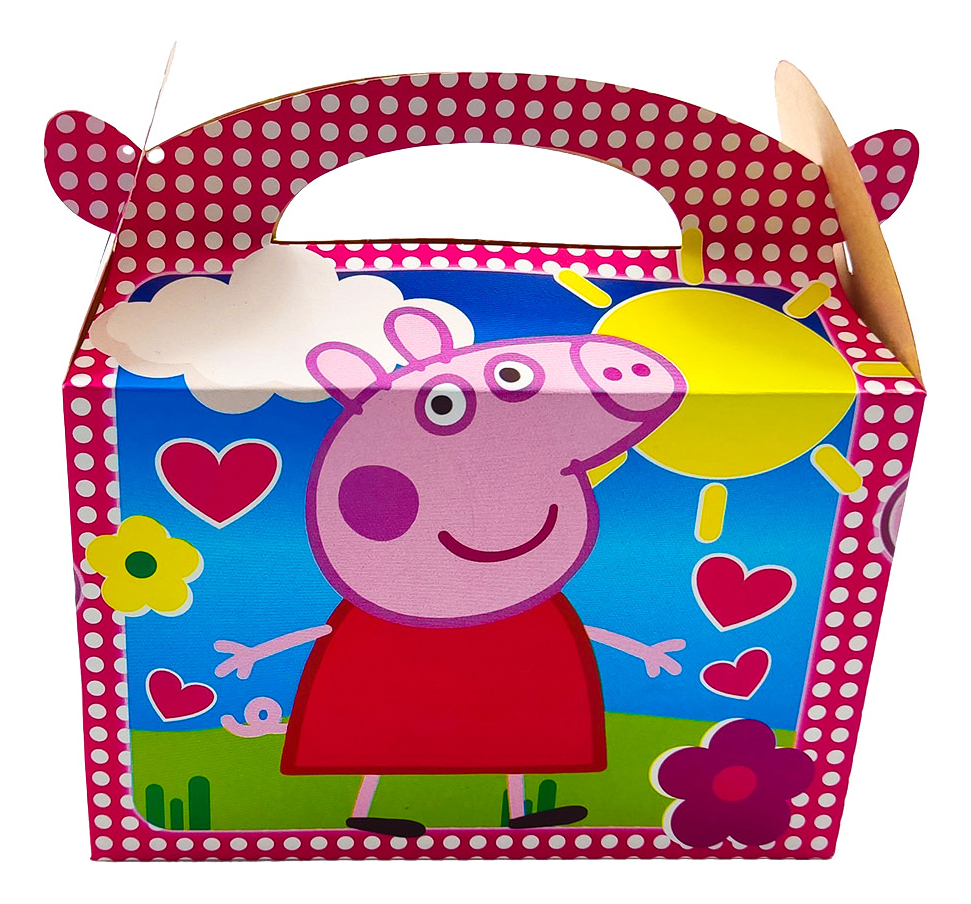 Caja Feliz Fiesta X12 Unit Peppa Pig Cerdito Granja - Imagen 3