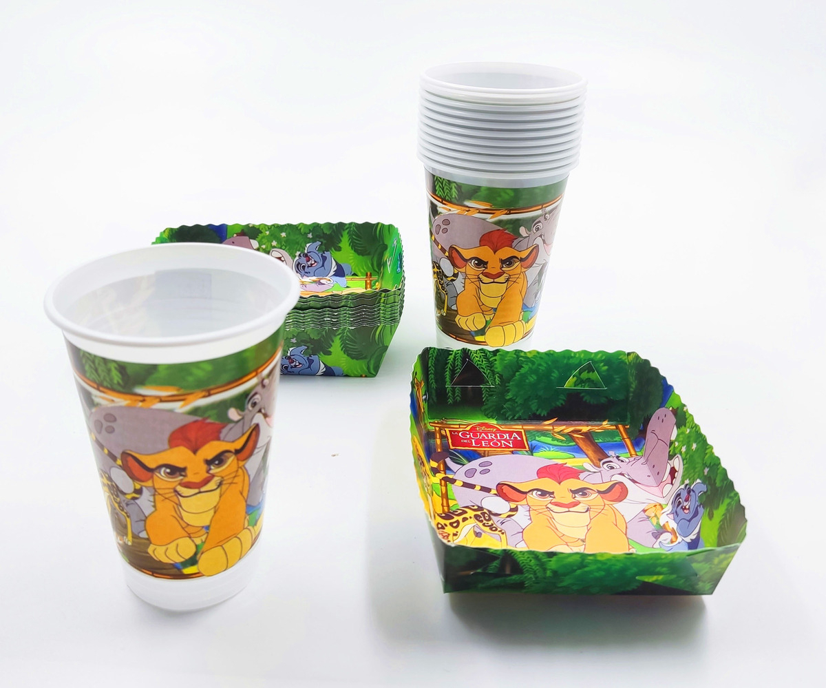 Kit 12 Vasos Platos Decorativos Rey Guardia Leon Comprar