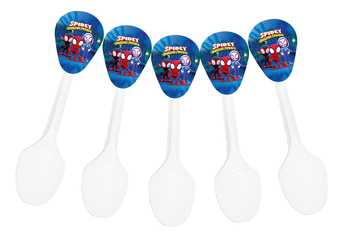 Cuchara Spidey Decoracion Fiesta Ponque Cumpleaños X12 Ya