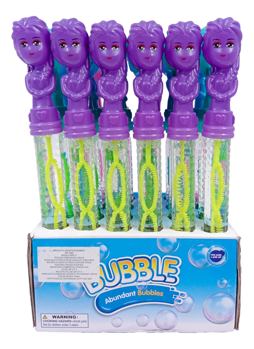 Burbujero Infantil Frozen Fiesta Piata Burbujas Jabon X12 - Imagen 2