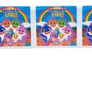 Decoracion Mantel Fiesta Plastico Baby Shark Tiburon Oferta